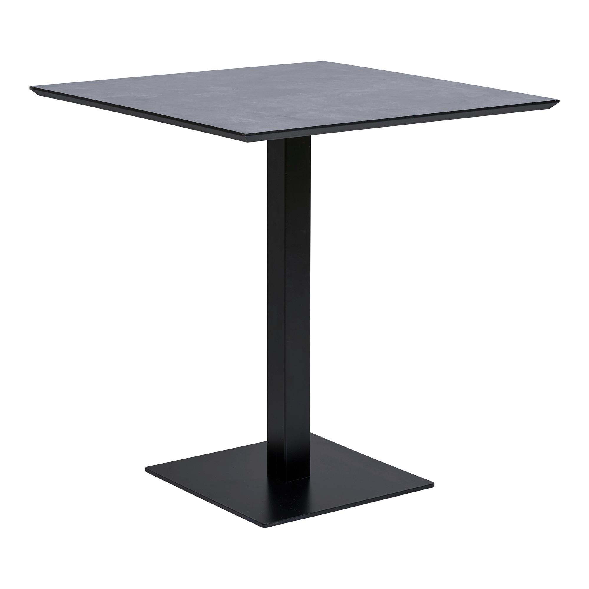 Bistrotisch Fano Grau Schwarz B: 70 cm - Schwarz/Grau, MODERN, Holzwerkstoff/Metall (70/75/70cm) - MID.YOU