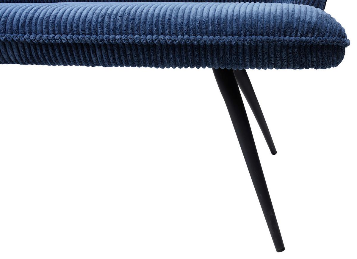 Sitzbank Blau Bursa 163x67x85 Cm - Blau/Beige, MODERN, Textil/Metall (163/67/85cm) - MID.YOU