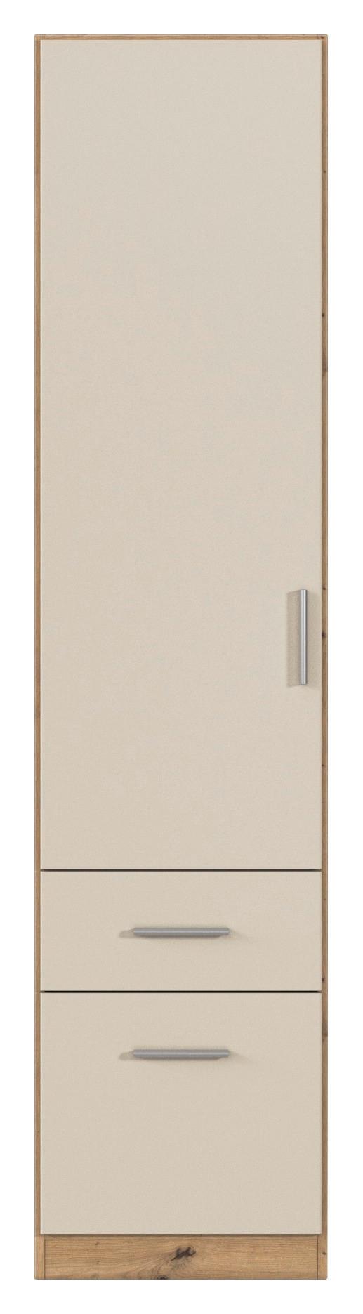 Kleiderschrank Celle Matt Champagner B: 47 cm - Champagner/Eiche Artisan, Trend, Holzwerkstoff (47/197/54cm)