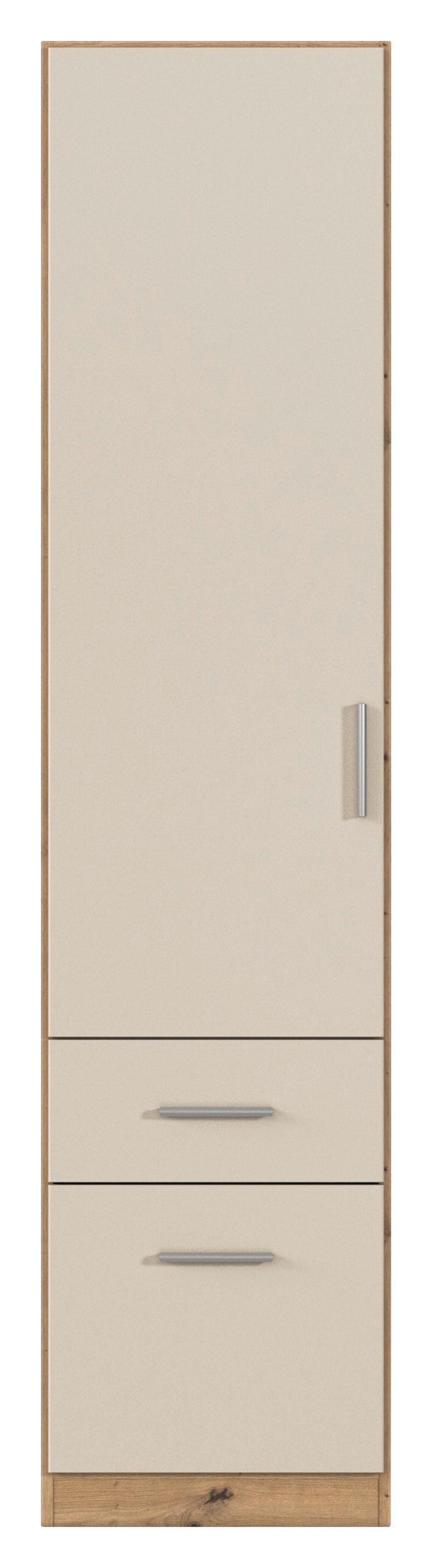 Kleiderschrank Celle Matt Champagner B: 47 cm - Champagner/Eiche Artisan, Trend, Holzwerkstoff (47/197/54cm)