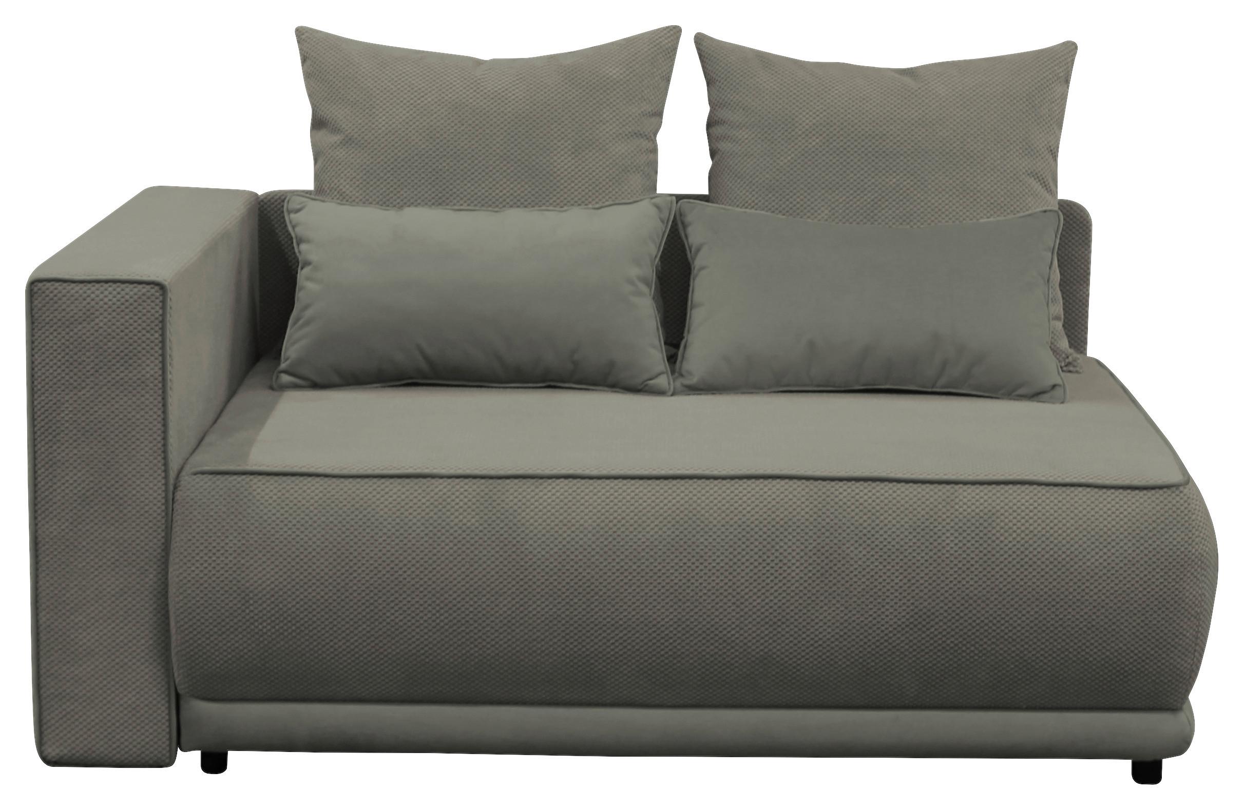 Récamiere Iga Li Dunkelgrau B: 168 Cm - Dunkelgrau/Schwarz, Design, Textil (168/73/99cm) - MID.YOU