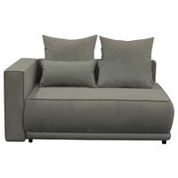 Récamiere Iga Li Dunkelgrau B: 168 Cm - Dunkelgrau/Schwarz, Design, Textil (168/73/99cm) - MID.YOU