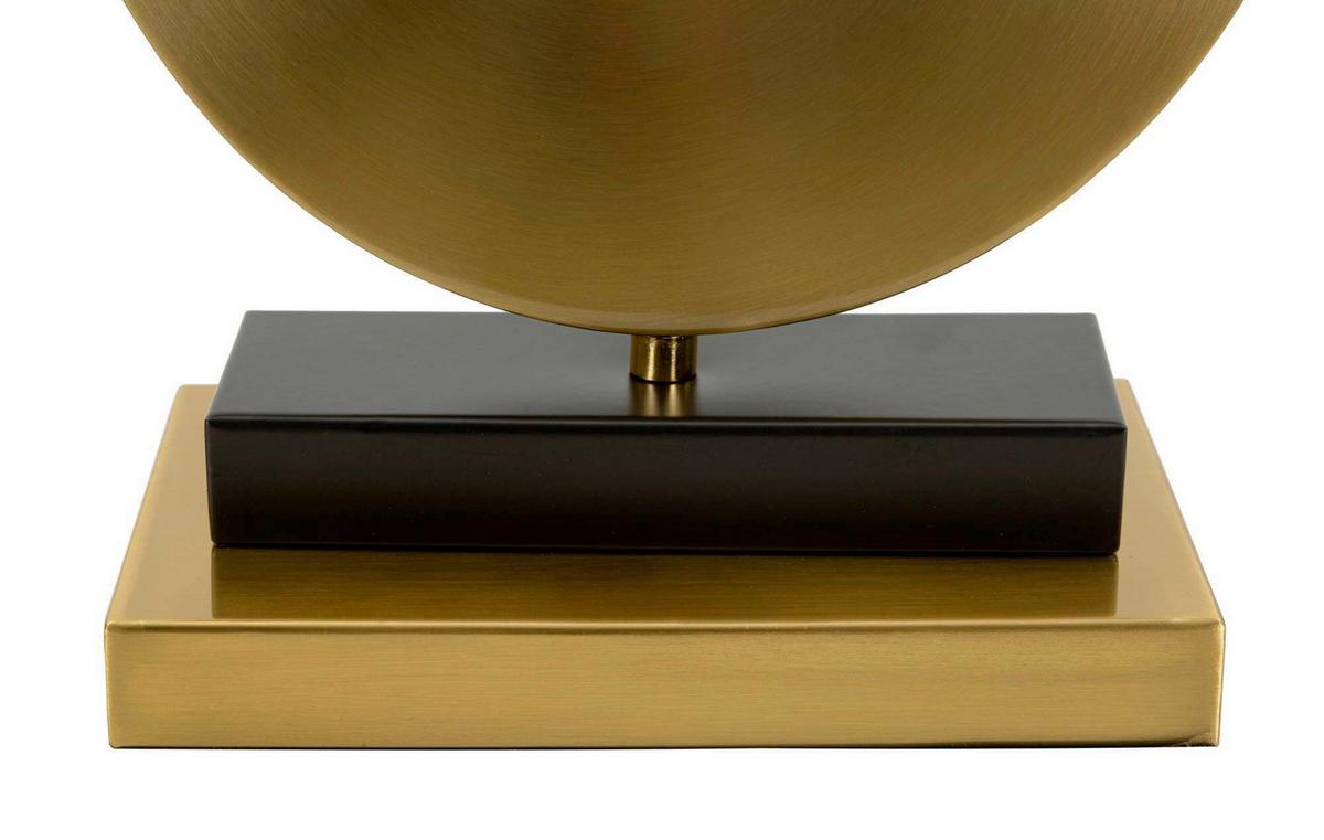 Tischleuchte Glamy Arc B Weiß, Goldfarben B: 21 cm - Goldfarben/Weiß, Basics, Glas/Metall (21/50/21cm)