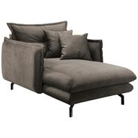 Polstersessel mit Armlehnen Lava Stoffbezug Braun - Schwarz/Braun, MODERN, Textil (111/101/167cm) - Livetastic