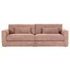 Bigsofa Manolis Altrosa B: 260 cm - Schwarz/Altrosa, KONVENTIONELL, Textil (260/66/115cm) - MID.YOU