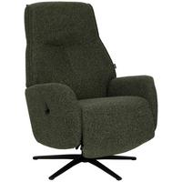 Relaxsessel Snooze Dunkelgrün B: 77 cm - Dunkelgrün/Schwarz, Design, Holz/Textil (77/112/86cm) - Livetastic