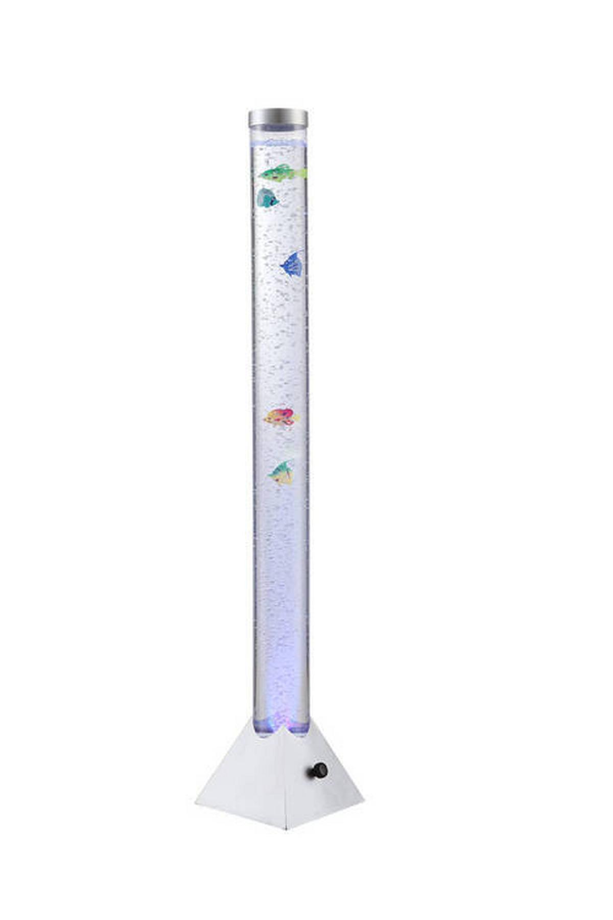 Led-stehleuchte 9015 - Klar/Silberfarben, Trend, Kunststoff (21,5/21,5/120cm) - Globo