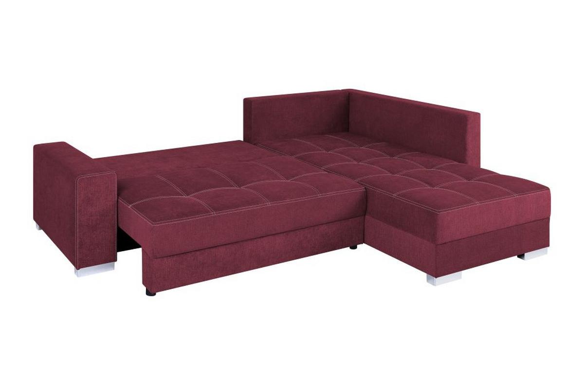 Sedačka LARS, obojstranná, bobulová / antracitová - bílá/černá, Design, textil/plast (260/218cm)