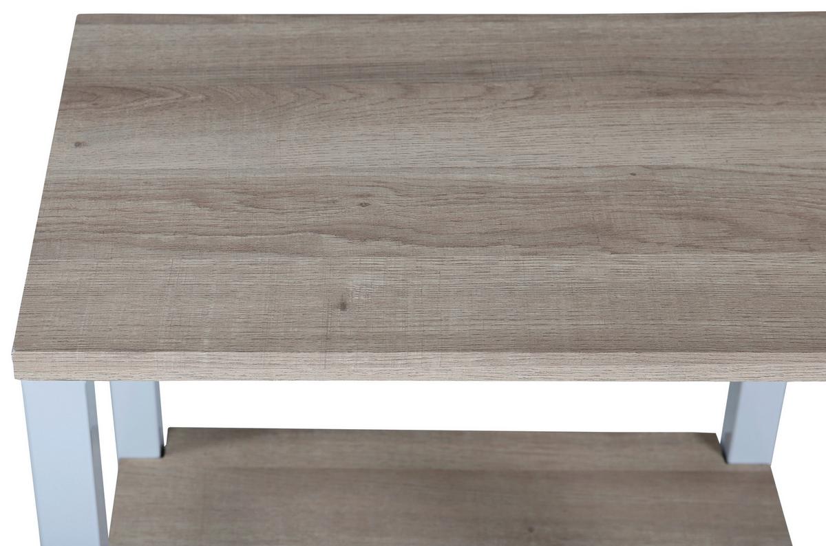 NACHTTISCH Rise Grau B: 30cm - Grau, Design, Holz/Metall (30/70/45cm) - Livetastic