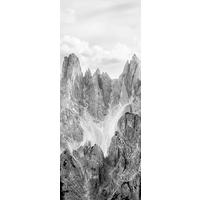 Vliestapete Peaks Panel - Schwarz/Weiß, Basics (100/250cm) - Komar