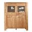 Highboard Massivholz mit Glas B 121cm Riva, Eiche - Eichefarben, KONVENTIONELL, Glas/Holz (121/143/40cm) Highboard Massivholz mit Glas B 121cm Riva, Eiche - Eichefarben, KONVENTIONELL, Glas/Holz (121/143/40cm)