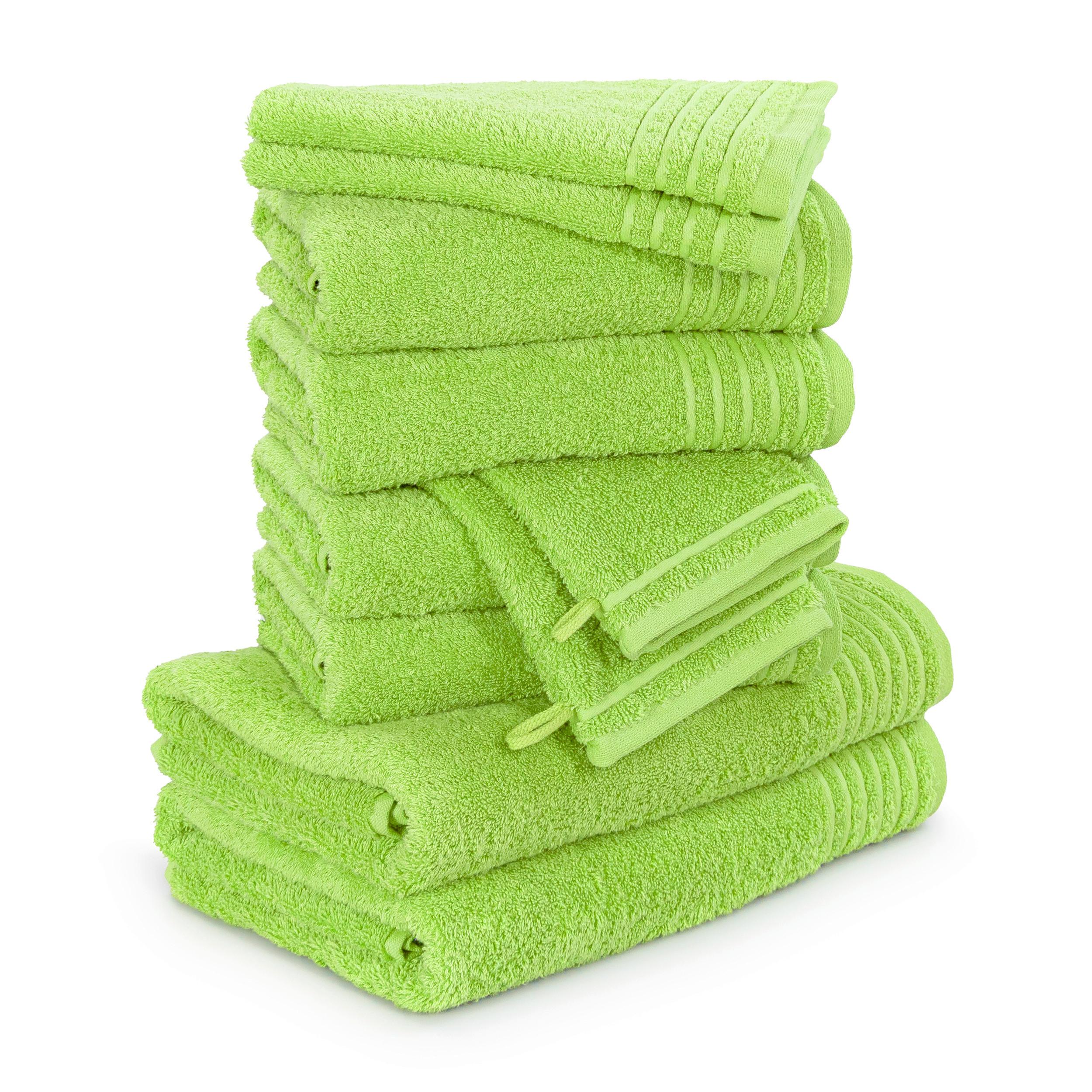 Frottierset Möve New Classic Handtuchset - Grün, Basics, Textil - Moeve