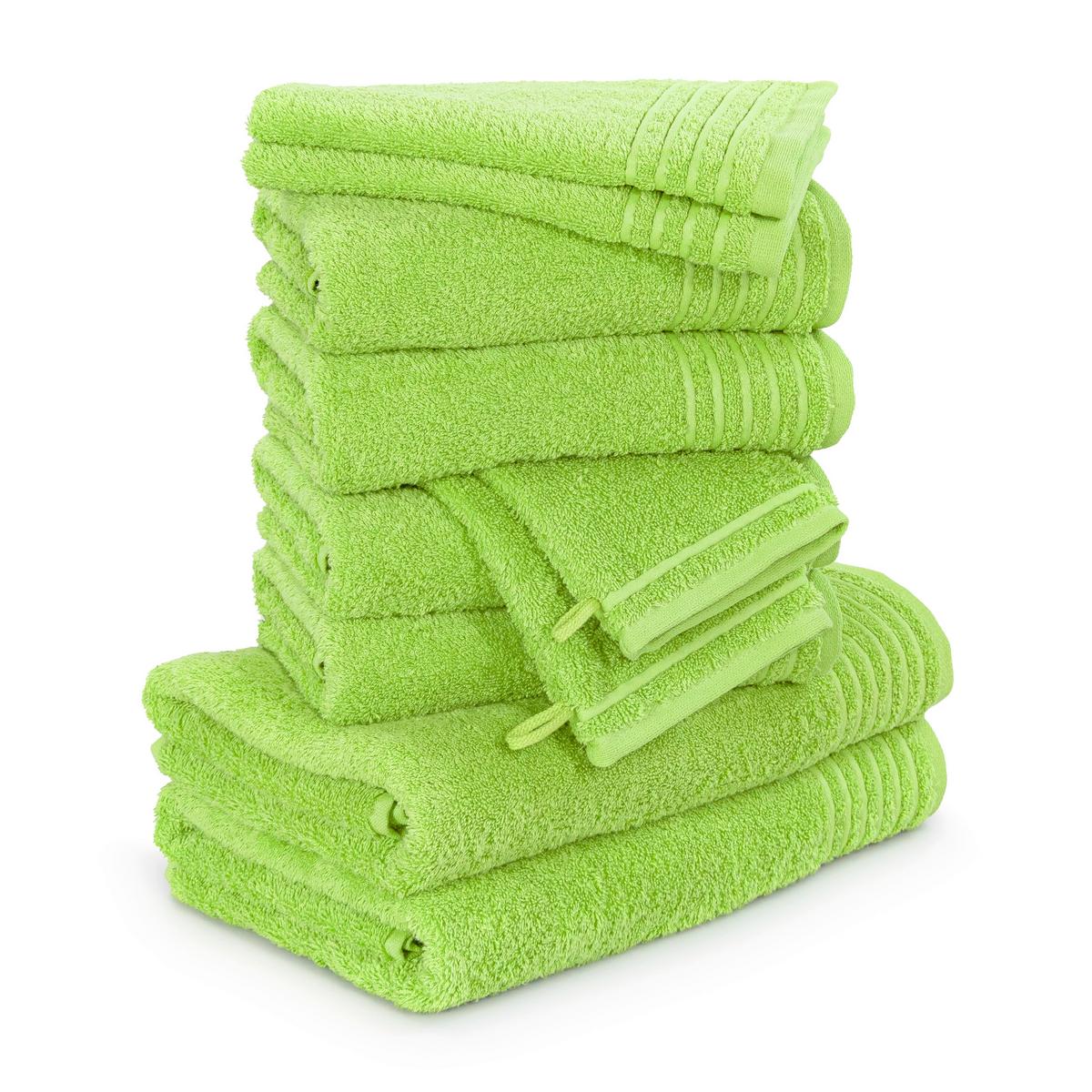 Frottierset Möve New Classic Handtuchset - Grün, Basics, Textil - Moeve