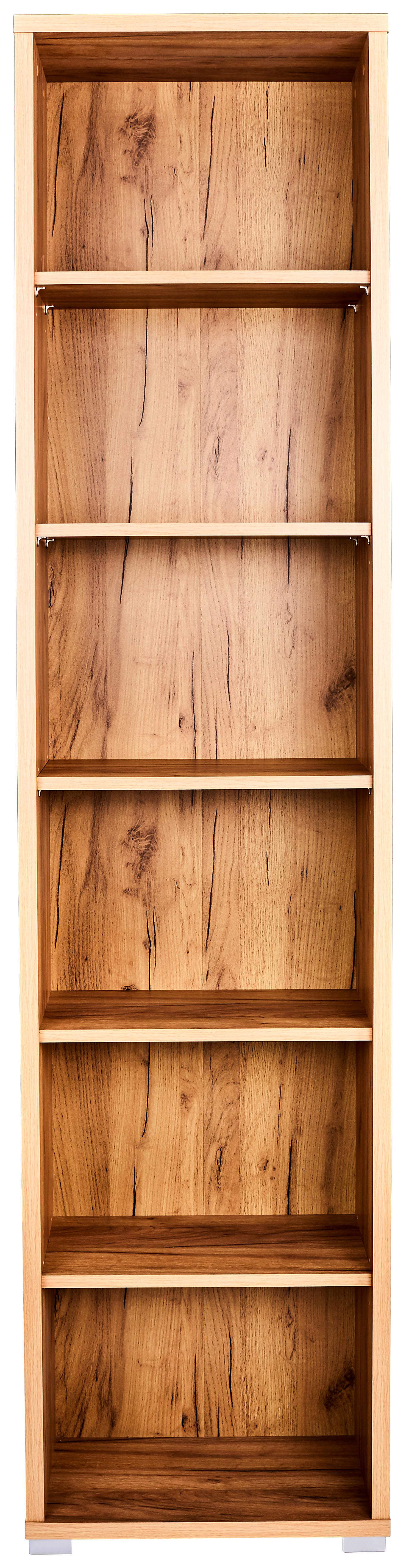 Aktenregal Profi Eiche Dekor B 75 Cm - Chromfarben/Eichefarben, MODERN, Holzwerkstoff (50/220/35cm) - Ondega