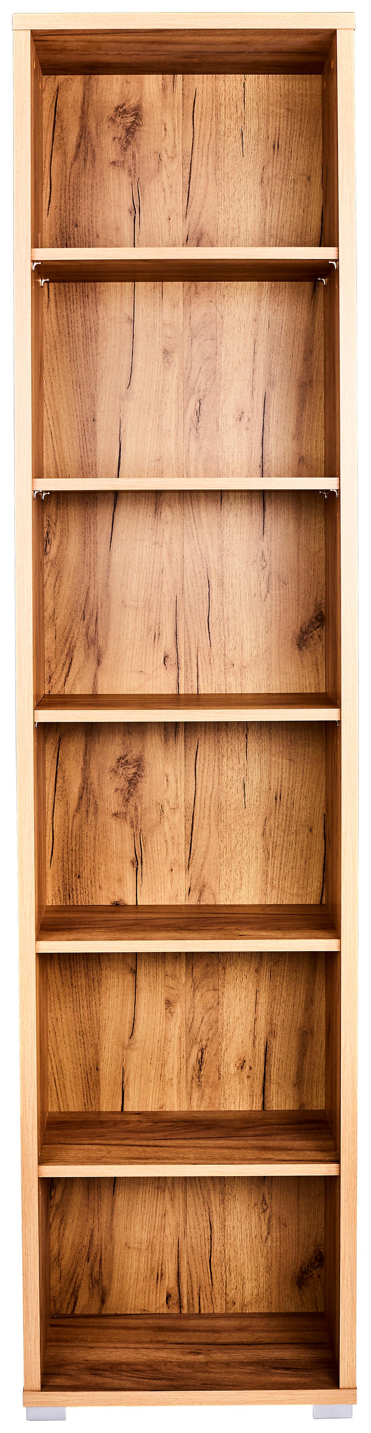 REGÁL NA ŠANÓNY PROFI - farba duba/chrómová, Modern, kompozitné drevo/plast (50/220/35cm) - Ondega