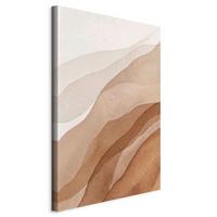 Leinwandbild Creme Beige B: 60 Cm - Beige/Creme, Basics, Holz/Textil (60/90/1,2cm) - artgeist