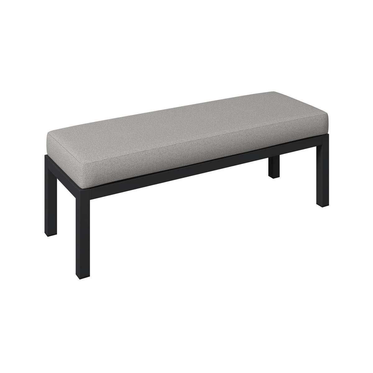 Loungegarnitur Peru - Dunkelgrau/Hellgrau, MODERN, Glas/Textil (187/241,5cm) - Beldano