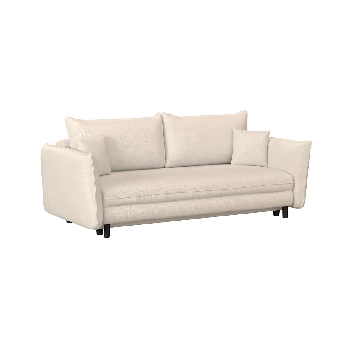 Schlafsofa Kairo Beige, Lf: ca. 190x150cm - Beige/Schwarz, ROMANTIK / LANDHAUS, Holz/Kunststoff (230/90/115cm) - James Wood