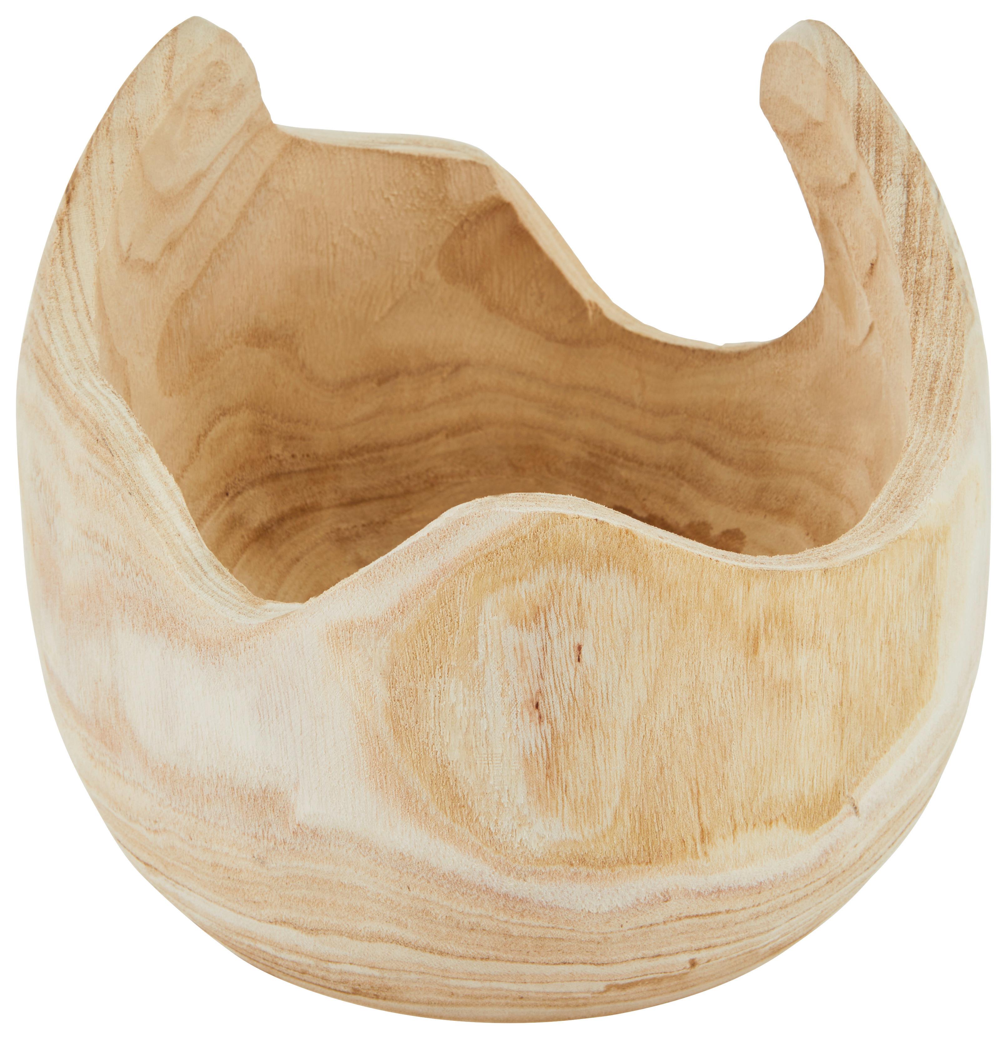 Dekoschale Eko - Naturfarben, KONVENTIONELL, Holz (24,7/21,5cm) - Luca Bessoni