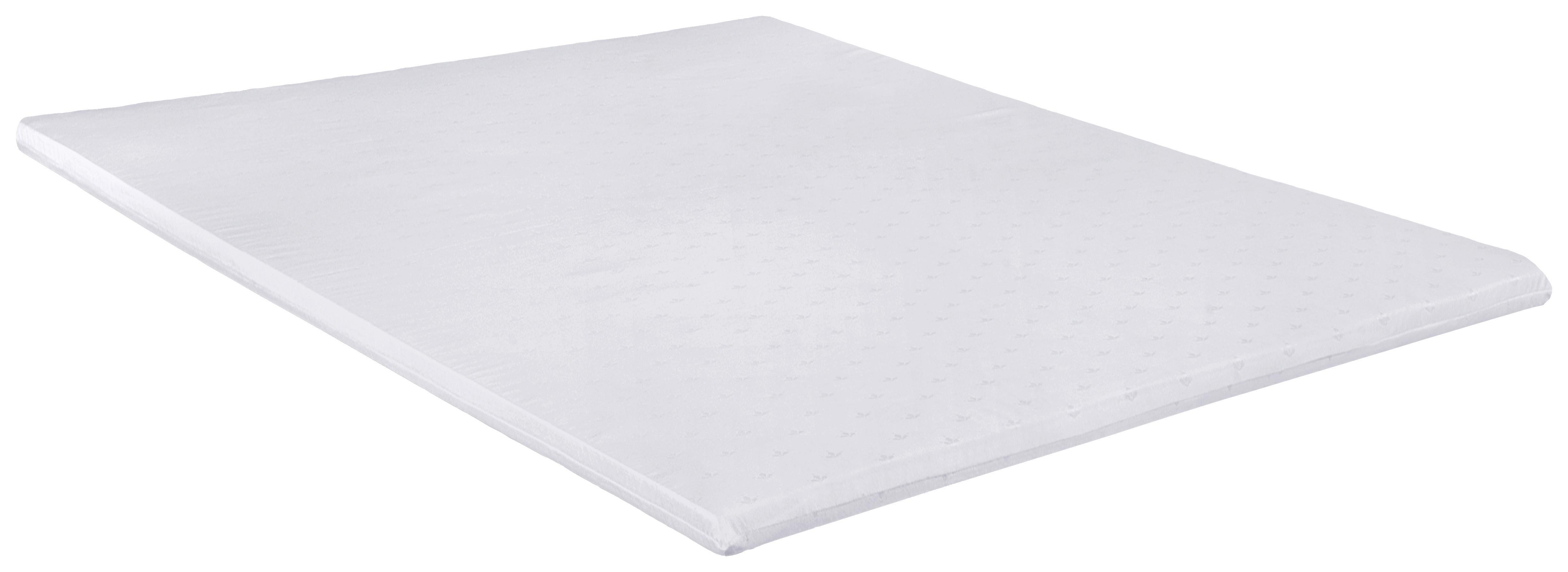 Topper Mali 120x200 - Weiß, MODERN, Textil (120/200cm)
