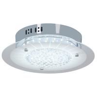 LED-Deckenleuchte Chur Ø 28 cm Rund mit Farbtemperaturwechsler - Chromfarben, Design, Glas/Kunststoff (28/7cm) - Näve