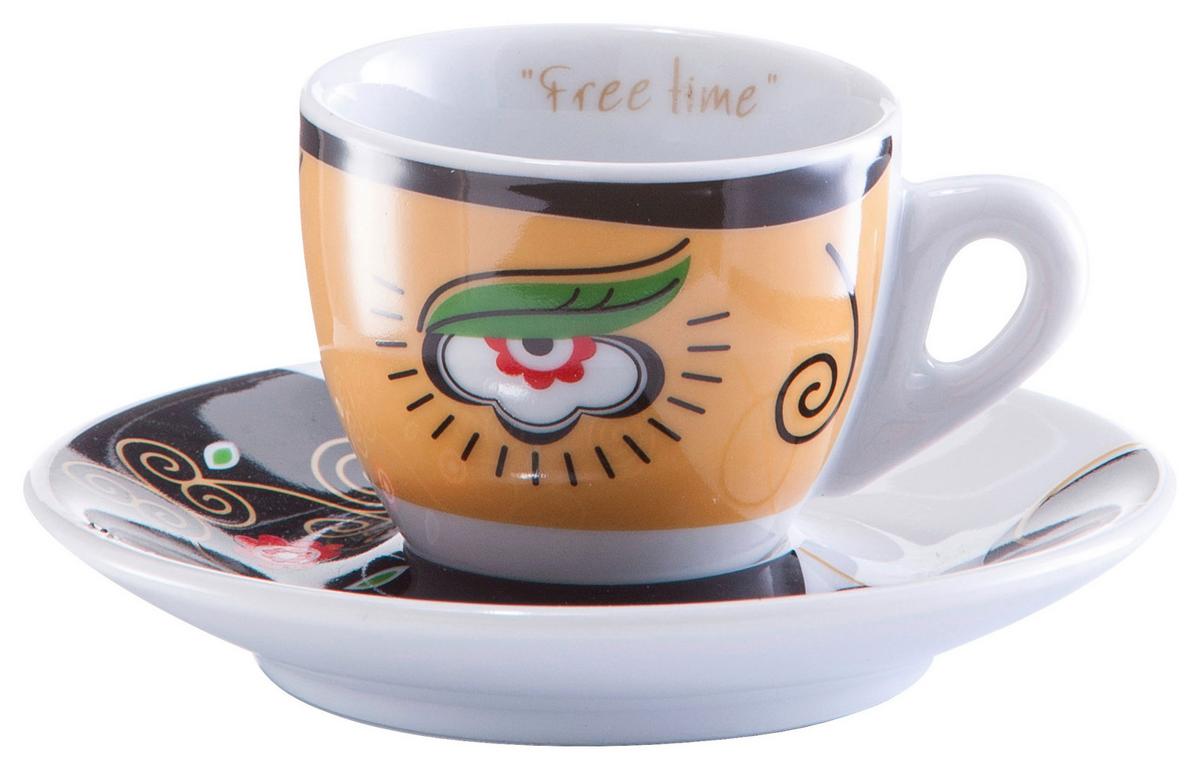 Tassenset Magic Eyes Multicolor B: 32 Cm - Multicolor, Basics, Keramik (32/13/9cm) - Zeller Present