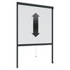 Fliegengitter Fenster 130x160 Cm Anthrazit Ohne Bohren - Anthrazit, Basics (130/160cm)