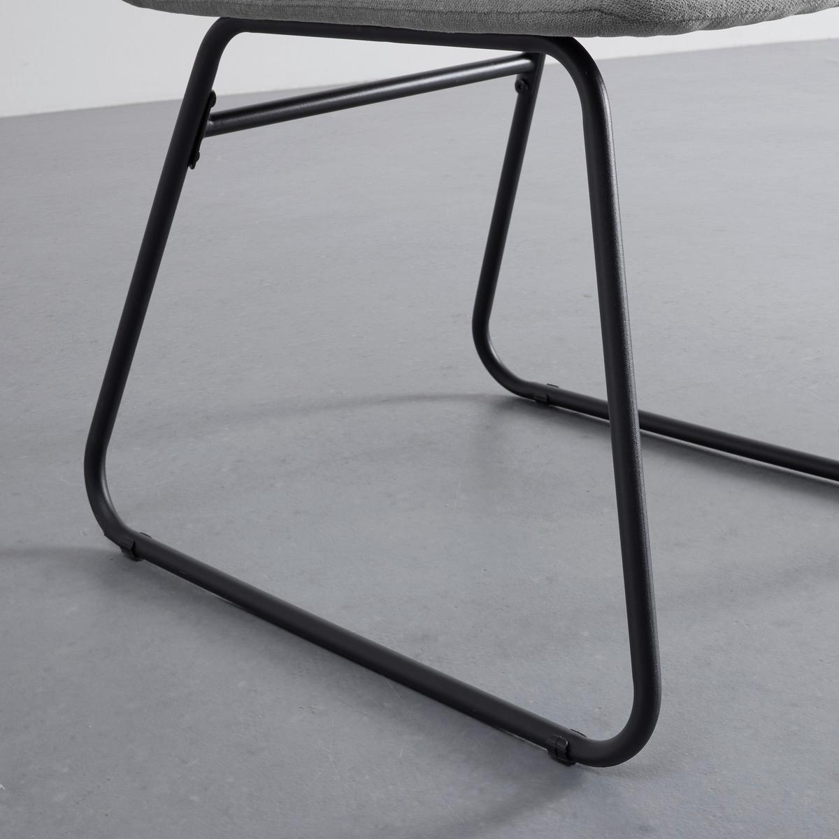 Sada židlí LEO šedá - šedá/černá, Moderní, kov/textil (49/99/68cm) - Bessagi Home