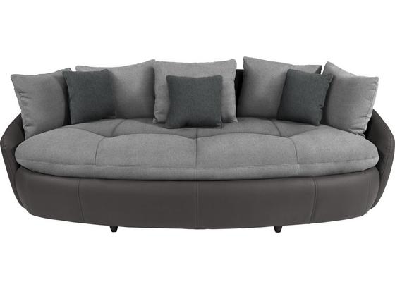 Megasofa Aruba II - Hellgrau/Schwarz, MODERN, Textil (238/80/140cm) Megasofa Aruba II - Hellgrau/Schwarz, MODERN, Textil (238/80/140cm)