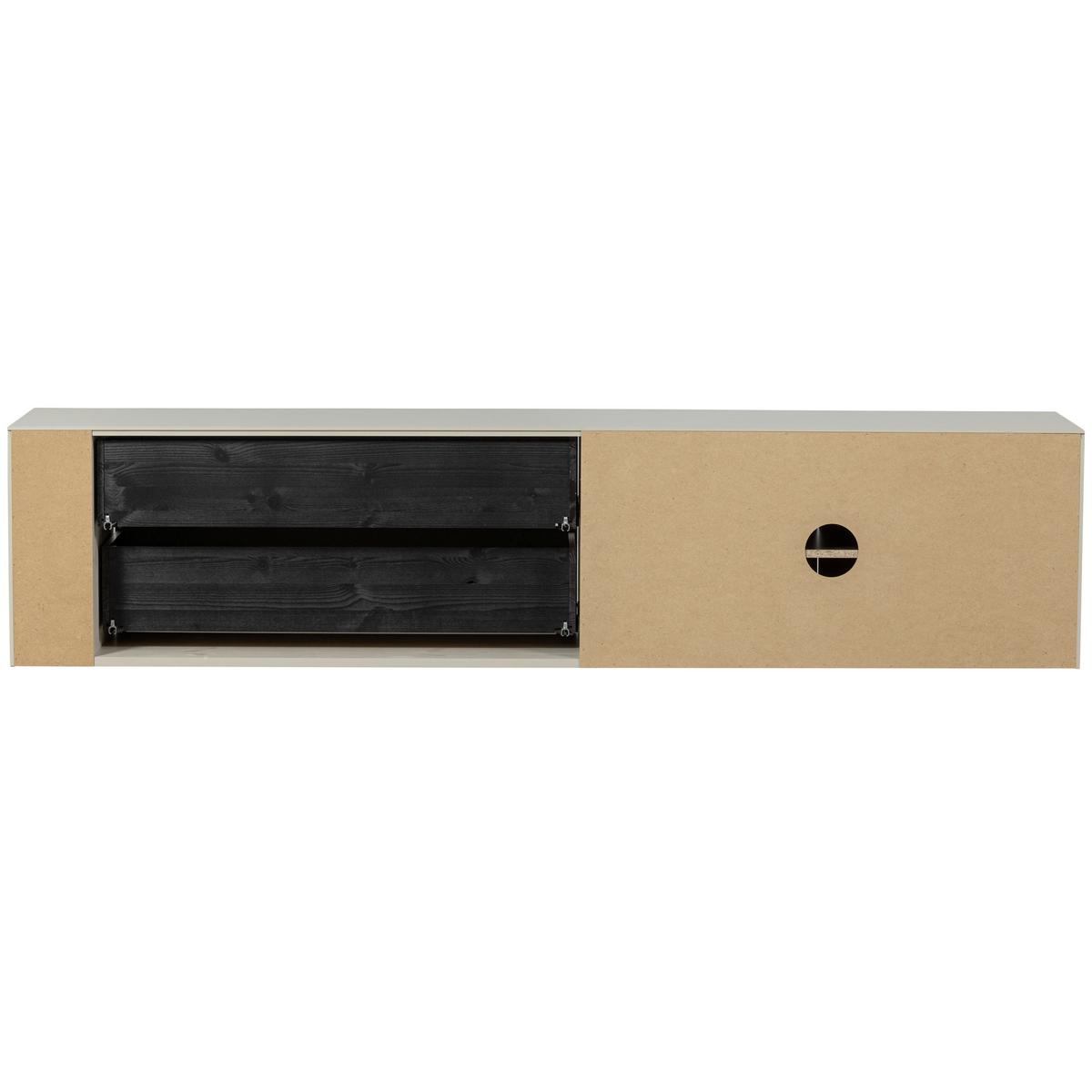 LOWBOARD Settle Down Grau B: 200cm - Grau, Design, Holz (200/45/44cm) - Livetastic