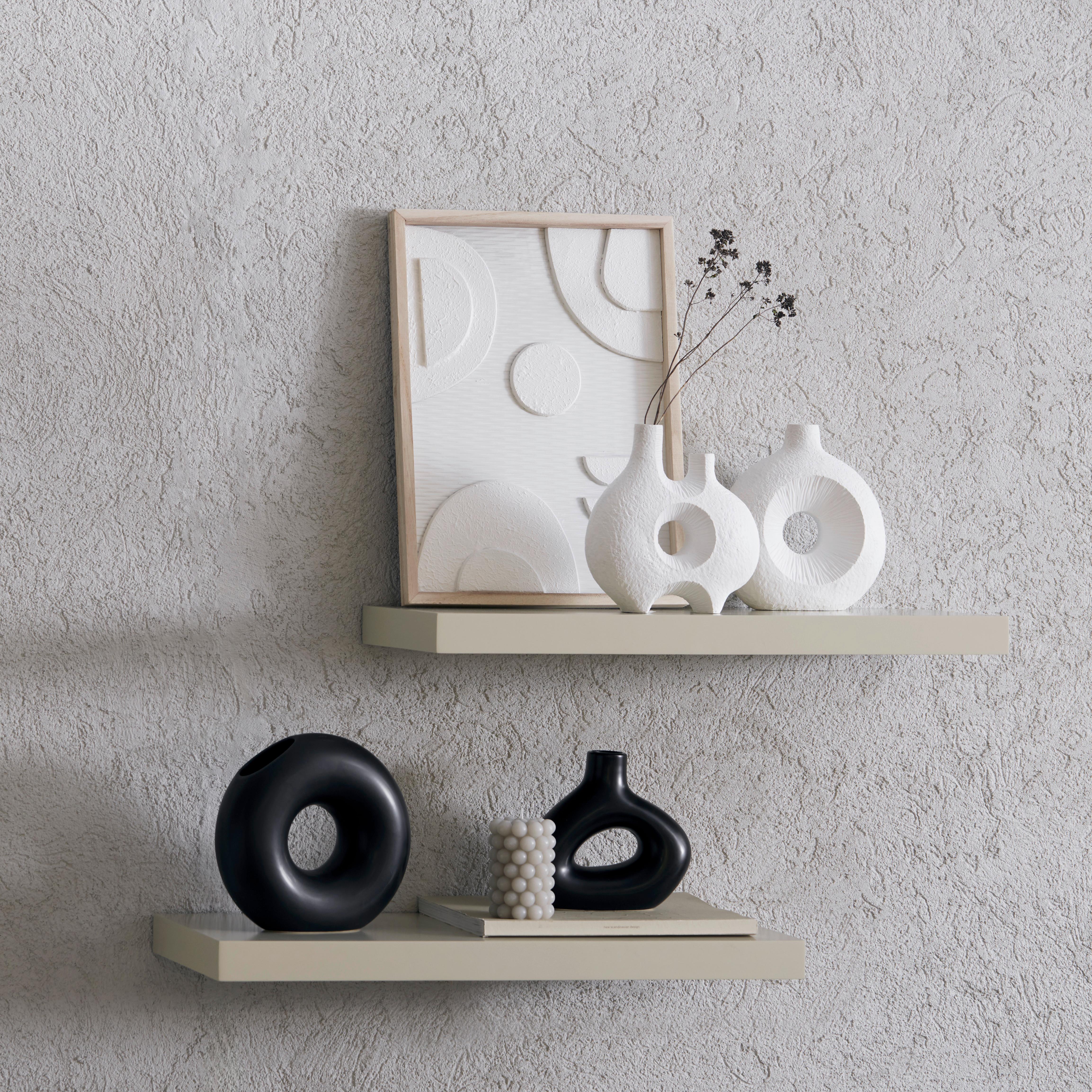DEKORAČNÁ VÁZA MELLERY II - čierna, Basics, keramika (21/19/8cm) - Modern Living