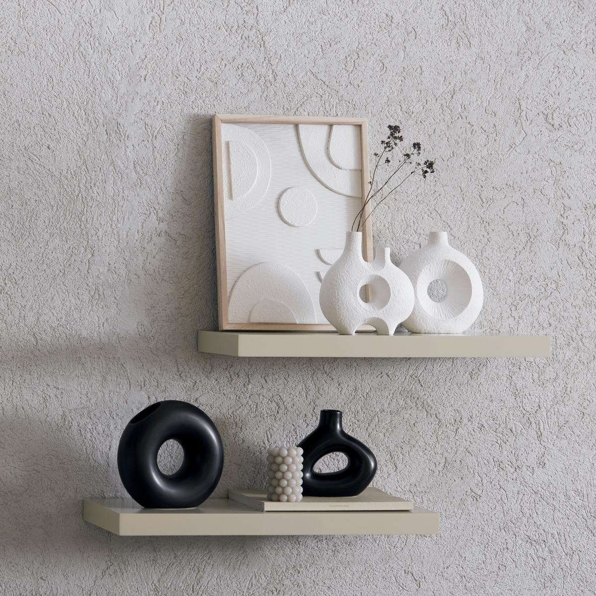 DEKORAČNÍ VÁZA MELLERY II - černá, Basics, keramika (21/19/8cm) - Modern Living