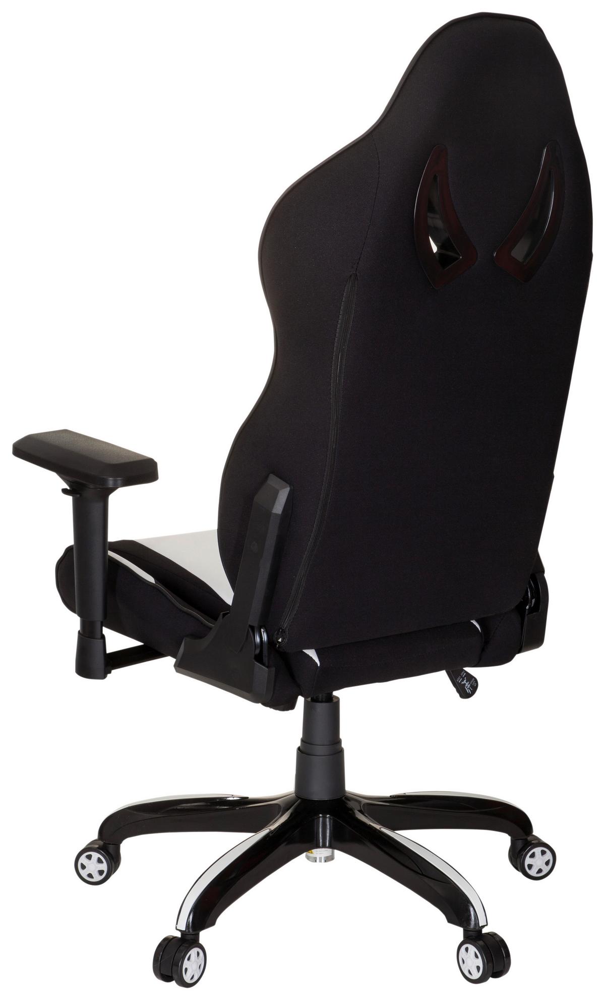 Gaming Stuhl Promoter Ii M. Wippmechanik Schwarz/weiß - Schwarz/Weiß, MODERN, Kunststoff/Textil (74/133/67cm) - MID.YOU