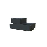 Nachttisch Kayra Anthrazit B: 70cm - Anthrazit, Design, Holzwerkstoff (70/39/30cm) - Livetastic