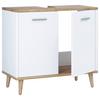 Waschbeckenunterschrank Landos B: 60 cm Weiß/Honigeiche - Honigeiche/Weiß, MODERN, Holzwerkstoff (60/56/28cm) - MID.YOU
