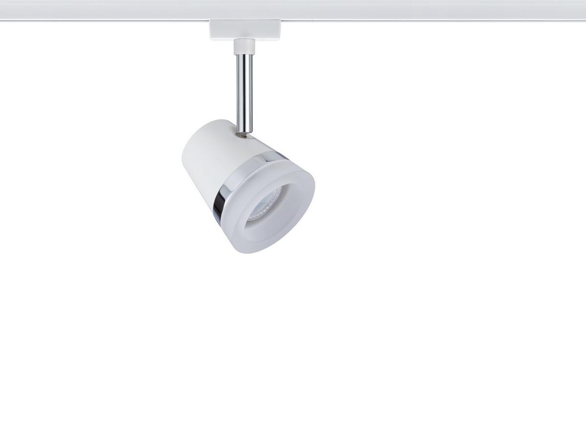 Schienensystem Urail Strahler 95362 Spotkopf Schwenkbar - Chromfarben/Weiß, Design, Metall (18/9cm) - Paulmann
