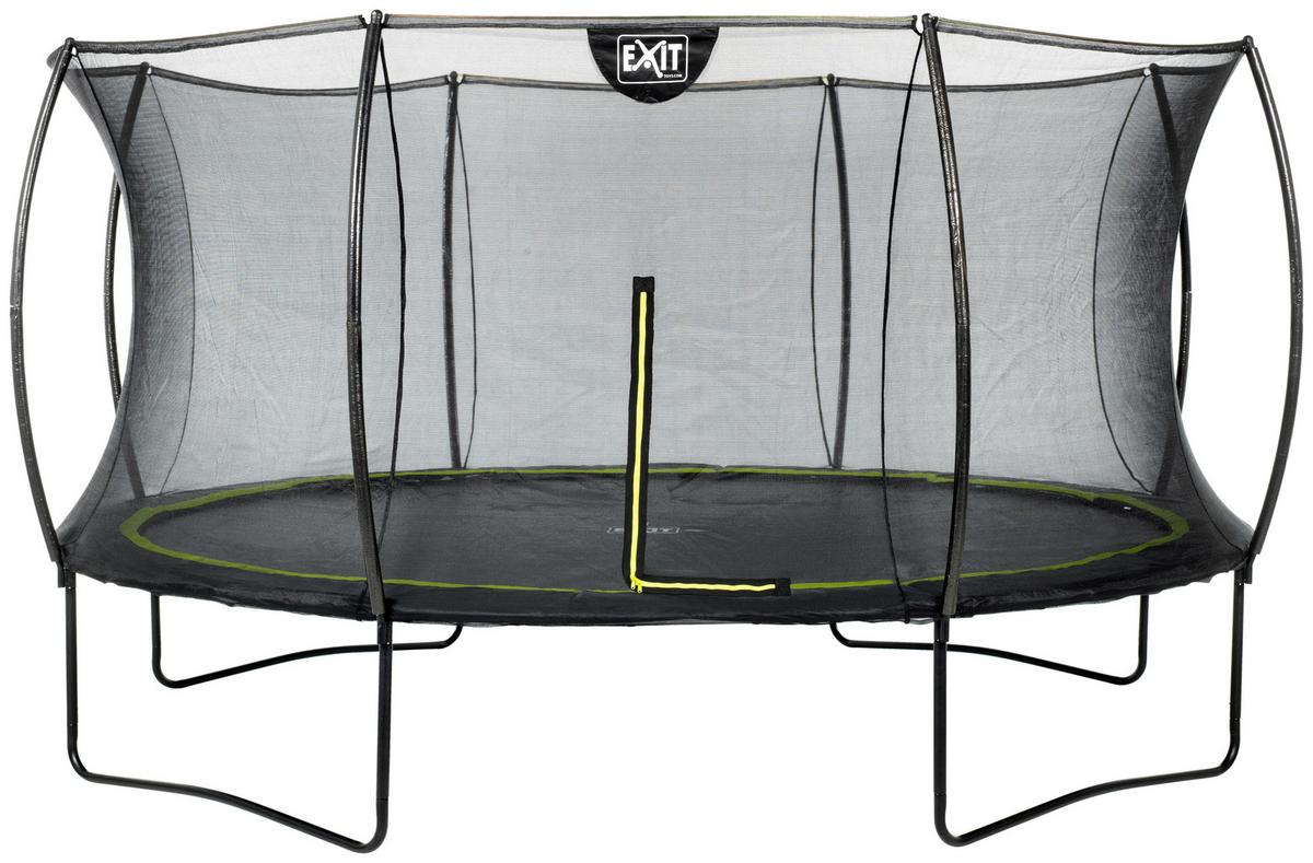 Trampolin Ø 427 cm Mit Sicherheitsnetz Exit Silhouete - Schwarz, KONVENTIONELL, Kunststoff/Metall (427/267cm) - EXIT Toys