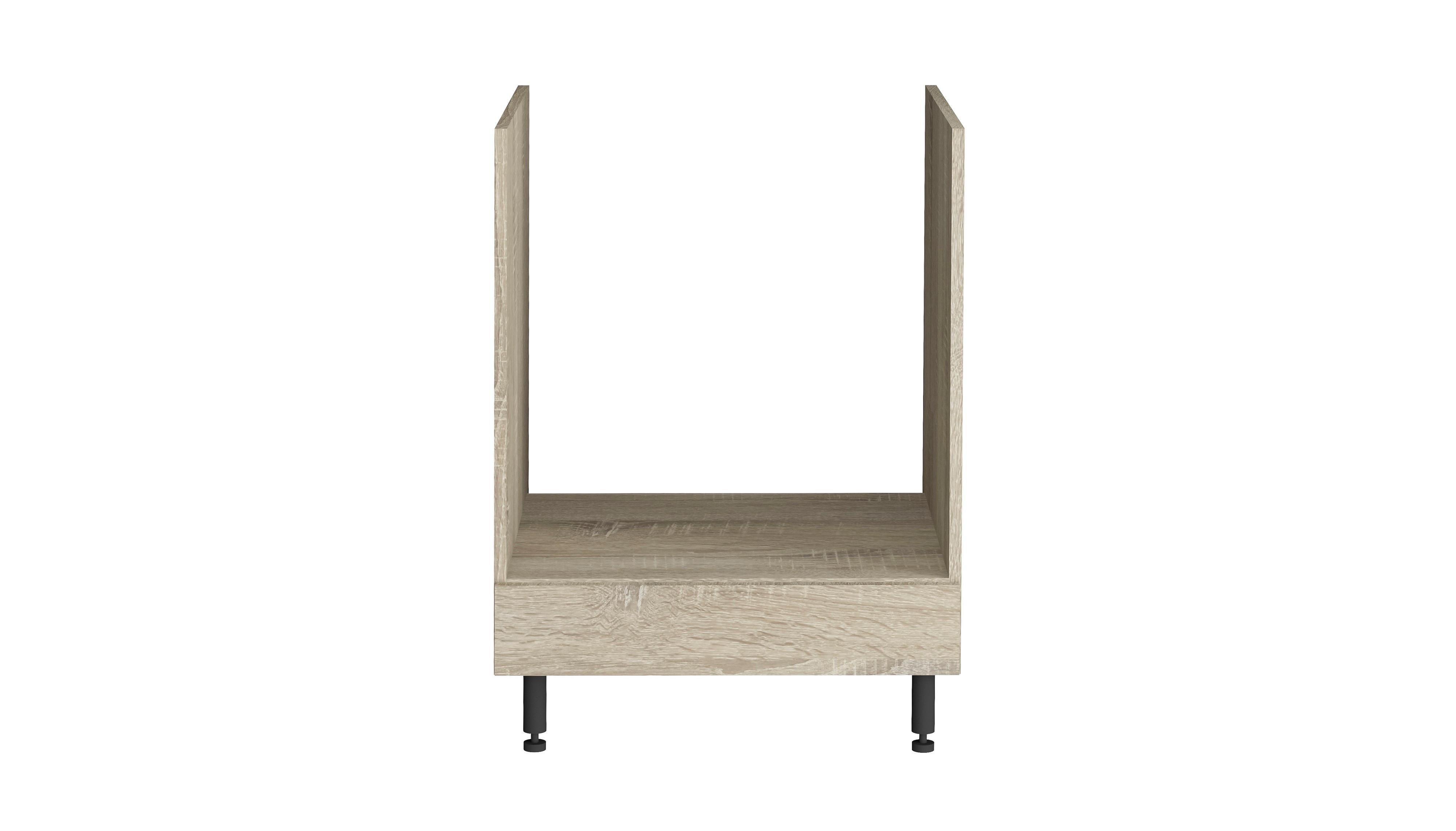Szekrény Beépíthető Sütőhöz Corina - Sonoma tölgy, Modern, műanyag/faalapú anyag (60/82,4/58cm)