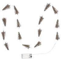 Svetelná reťaz D: 130 cm, zlaté farby - zlatá, Konventionell, kov/plast (130cm) - Mömax