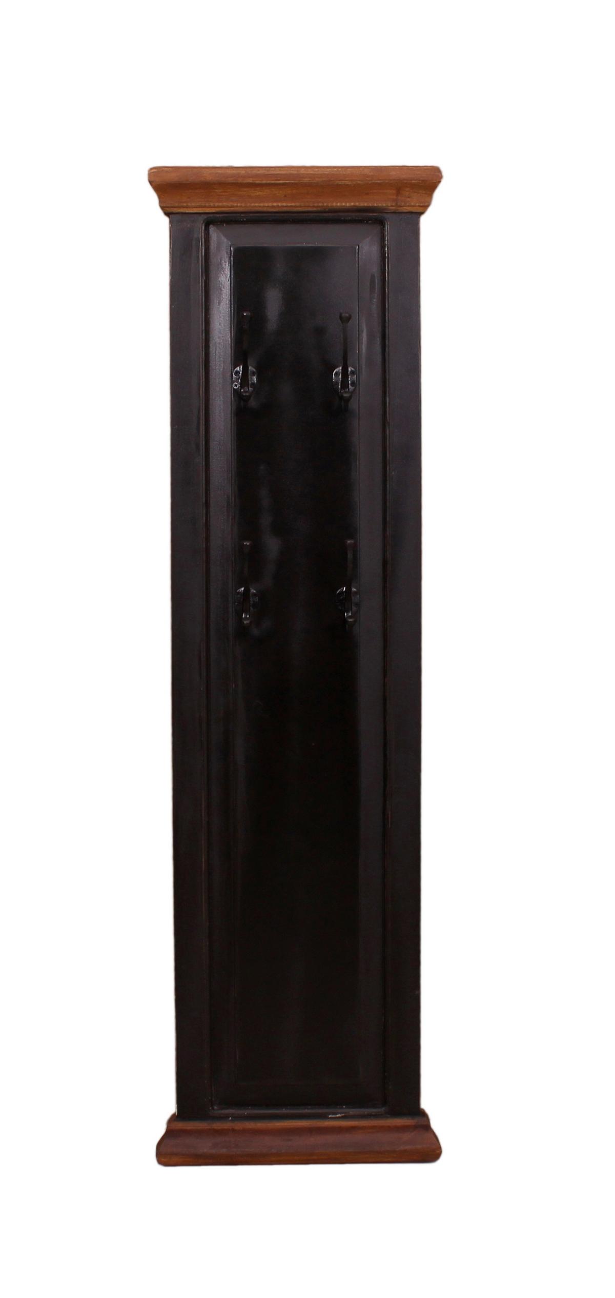 GARDEROBENPANEEL Honig/Schwarz B: 35cm - Schwarz/Honig, Design, Holz/Holzwerkstoff (35/110/8cm) - MID.YOU