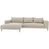 Eckschlafsofa Aurora Ii - Beige/Schwarz, MODERN, Textil (295/170cm) - Trendmanufaktur