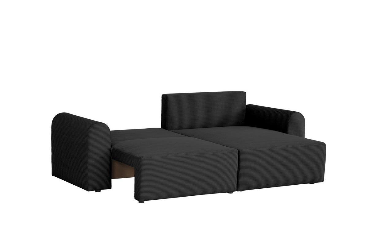 Ecksofa Jonilz Schwarz S: 250x151 Cm - Schwarz, Design, Textil (250/151cm) - MID.YOU