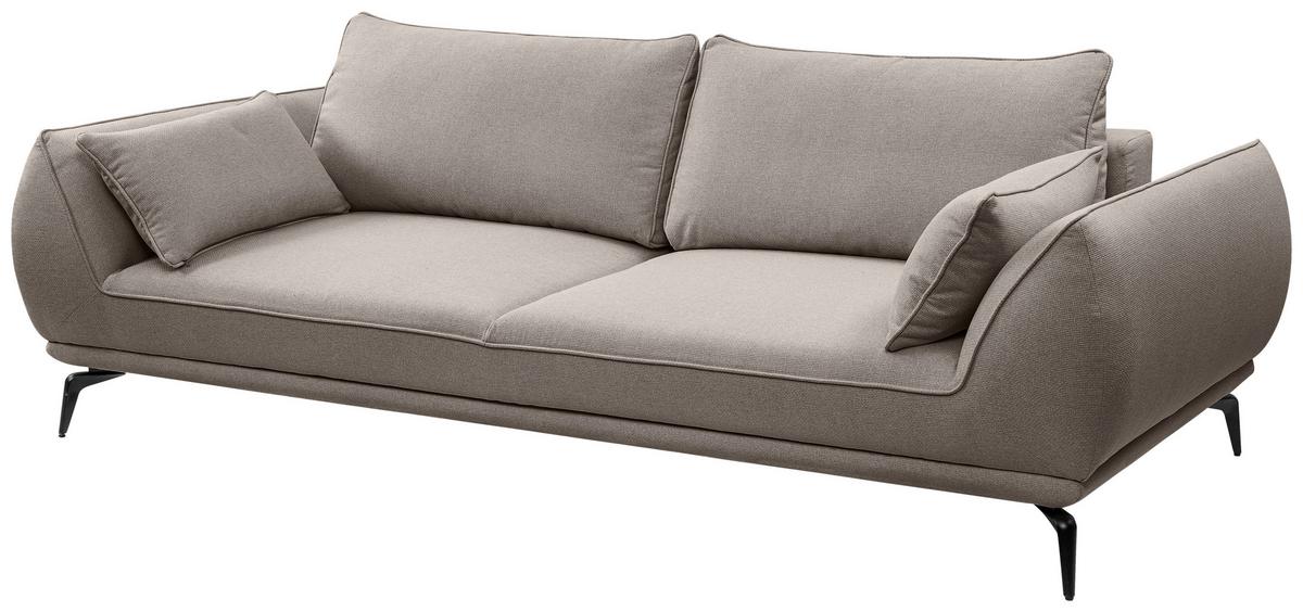 3-Sitzer-Sofa Cavo, Hellbraun B: 249 cm - Hellbraun/Creme, MODERN, Textil (249/86/118cm) - MID.YOU