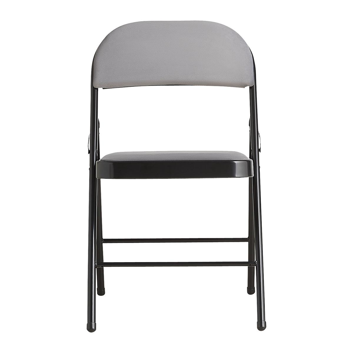 SKLÁDACÍ KŘESLO WALTER III -SB- - šedá/černá, Konvenční, kov/textil (46.5/79/47cm) - Mömax