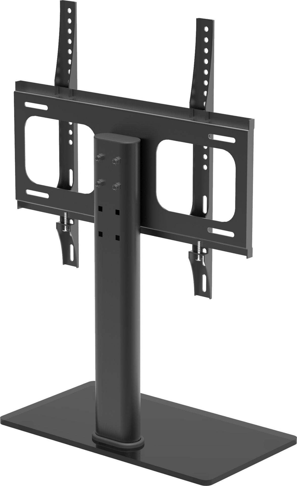 TV-Rack B-Tts 400 Max. 30 Kg - Schwarz, Basics, Glas/Metall (46/67,4/24cm) - MID.YOU