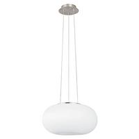 ZÁVESNÉ SVIETIDLO OPTICA - biela/niklová, Konventionell, kov/sklo (35/110cm)