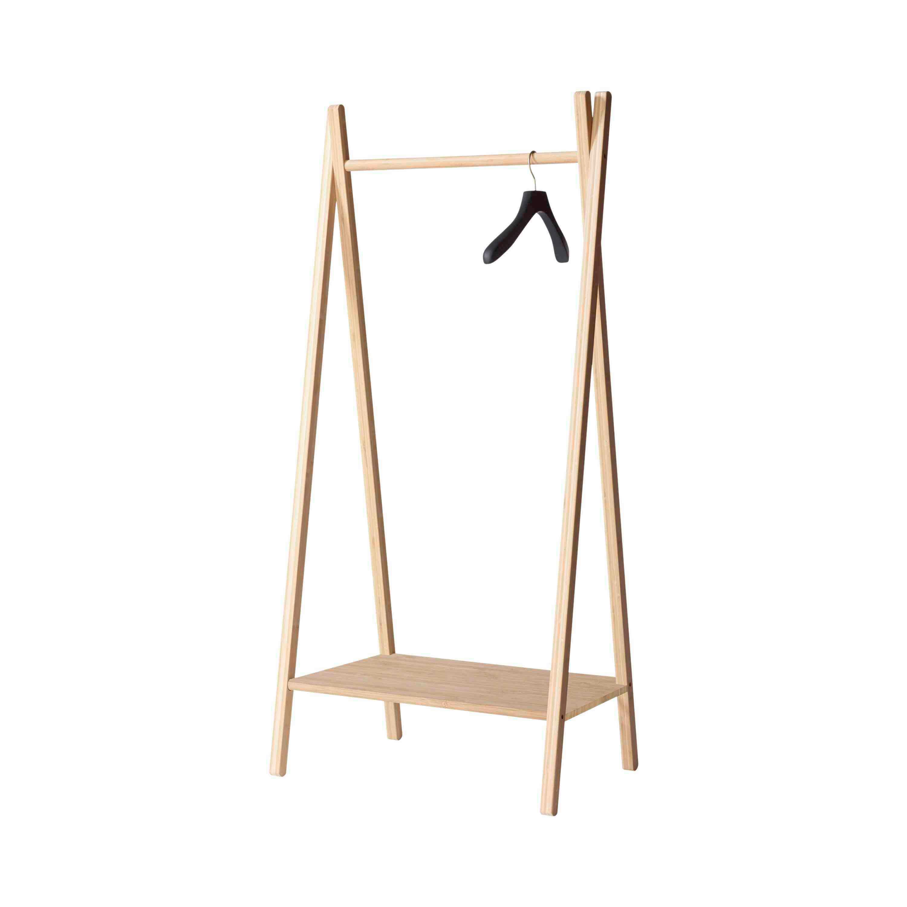 Kleiderständer Noble Natur Bambus + Kleiderstange H:180cm