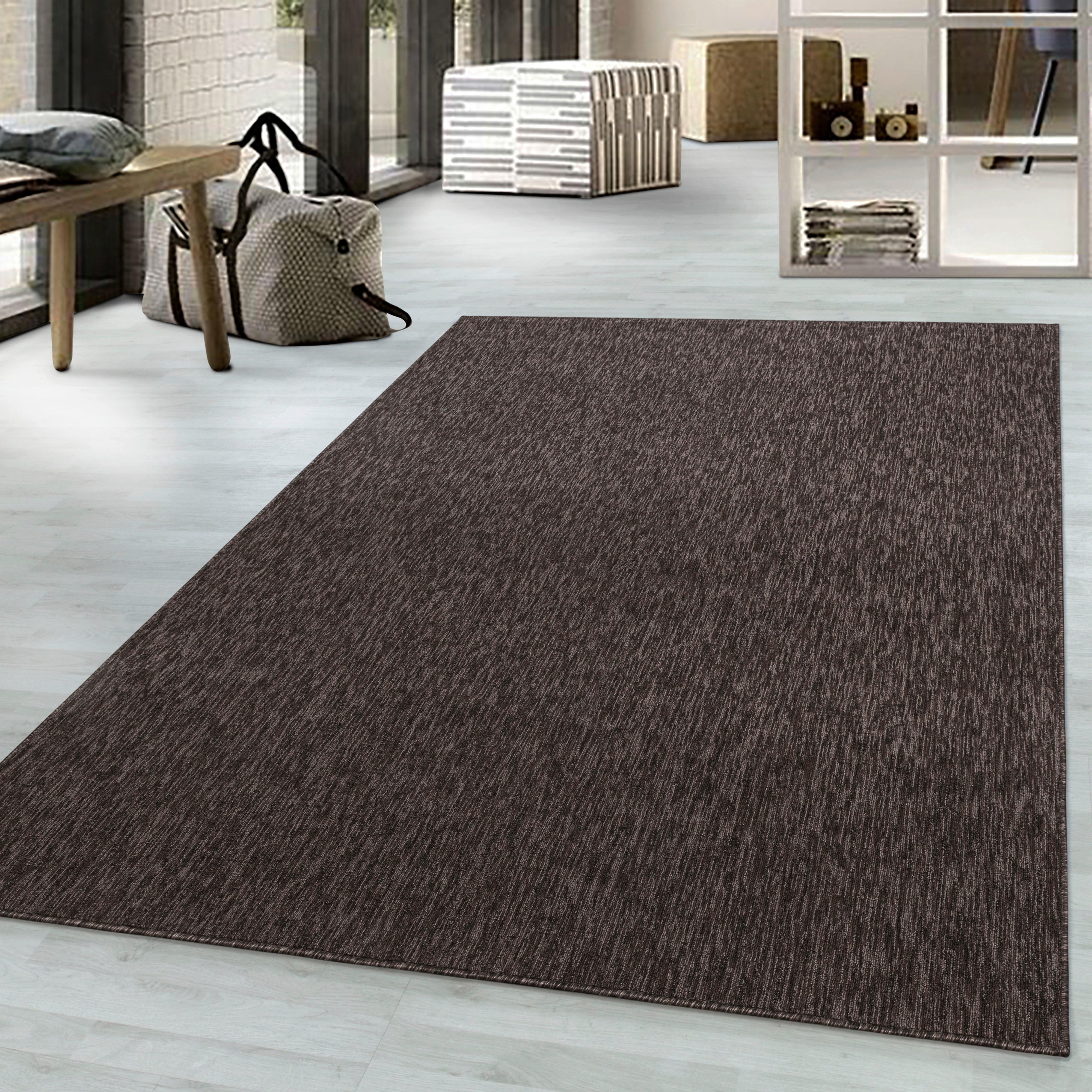 Webteppich Braun Naturfaser Nizza 200x290 cm - Braun, KONVENTIONELL, Textil (200/290cm)
