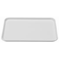 Tablett aus Kunststoff Britta 32x23 cm, Weiß - Weiß, KONVENTIONELL, Kunststoff (32/23/2cm)