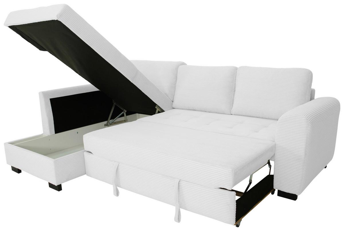 Ecksofa John Silberfarben S: 178x239 cm - Silberfarben/Schwarz, Trend, Textil (178/239cm)